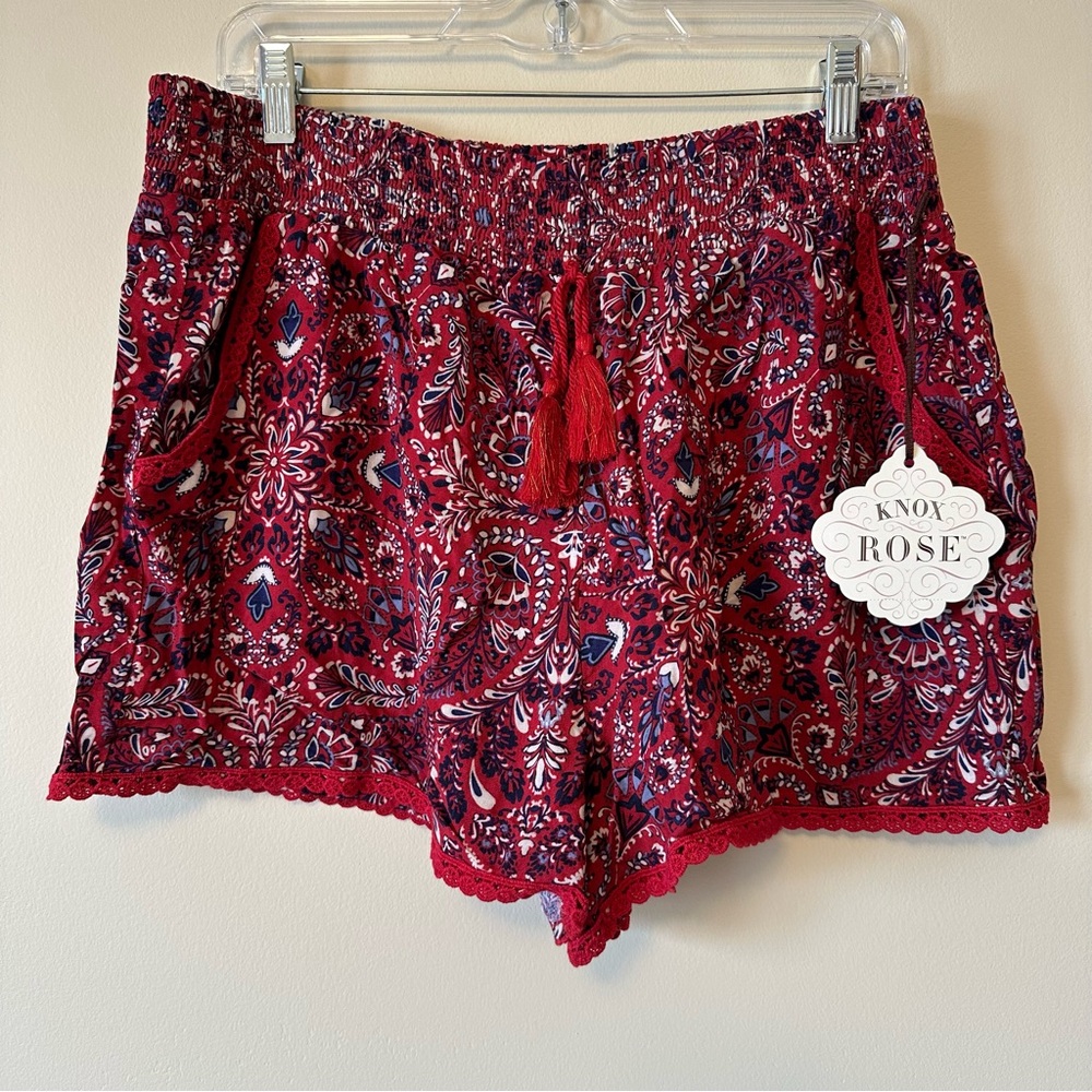 New XXL Knox Rose Shorts - Elastic Waist